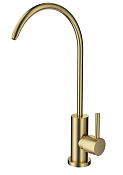 Wonzon & Woghand Кран для фильтрованной воды, длина излива 14 см, поворотный, цвет: брашир золото WW-AE4587-BG