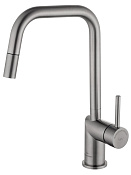 Wonzon & Woghand Смеситель для кухни с выдвижным изливом 19,89 см, цвет: брашированный никель WW-6018-BS