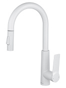 Wonzon & Woghand Смеситель для кухни с выдвижным изливом 21,16 см, цвет: белый матовый WW-A20782-MW