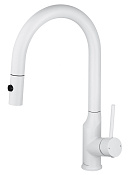 Wonzon & Woghand Смеситель для кухни с выдвижным изливом 21,4 см, цвет: белый матовый WW-A21252-MW