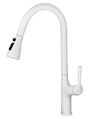 Wonzon & Woghand Смеситель для кухни с выдвижным изливом 20,1 см, цвет: белый матовый WW-AE54123-MW