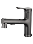 Wonzon & Woghand Смеситель для кухни с выдвижным изливом 17,47 см, цвет: темный графит WW-A40862-BGG