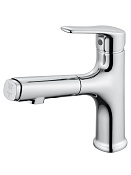 Wonzon & Woghand Смеситель для кухни с выдвижным изливом 13,89 см, цвет: хром глянцевый WW-AE4151-CR