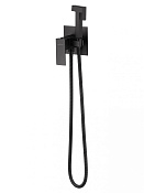 Wonzon & Woghand Cube Гигиенический душ встраиваемый, комплект, цвет: черный матовый WW-88829016-MB