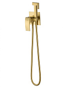 Wonzon & Woghand Fit Гигиенический душ встраиваемый, комплект, цвет: брашированное золото WW-88829009-BG