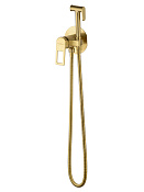 Wonzon & Woghand Frame Гигиенический душ встраиваемый, комплект, цвет: брашир. золото WW-88829010-BG
