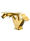 Wonzon & Woghand Shakespeare Смеситель для биде без донного клап, излив 13,3 см, цвет: темное золото WW-655001-DG