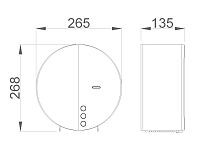 Nofer Industrial evo Диспенсер бумажных полотенец, подвесной, цвет: хром 05046.B