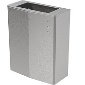 Nofer Ведро для мусора без крышки подвесное 23 литра, цвет: нержавеющая сталь брашированная 14078.EVO.S