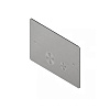 QuadroDesign Кнопка смыва для унитаза, цвет: brushed stainless steel PC001AS/1