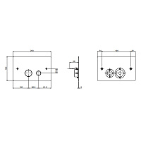 QuadroDesign Кнопка смыва для унитаза, цвет: brushed stainless steel PC001AS/1