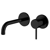 Fima Carlo Frattini Spillo Up Смеситель для раковины встраиваемый, излив 20 см, цвет: black matt F3051WLX9NS