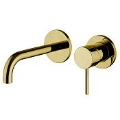 Fima Carlo Frattini Spillo Up Смеситель для раковины встраиваемый, излив 15 см, цвет: gold F3051WX9OR