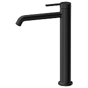 Fima Carlo Frattini Snap Смеситель для раковины, без донного клапана, излив 13 см, цвет: black matt F3111LNS.1