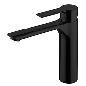 Fima Carlo Frattini Mast Смеситель для раковины с донным клапаном, излив 15,8 см, цвет: black matt F3131LNS