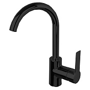 Fima Carlo Frattini Mast Смеситель для раковины Energy Saving с д/к, излив 15,5 см, цвет: black matt F3151NS.ES