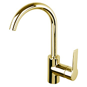 Fima Carlo Frattini Mast Смеситель для раковины Energy Saving с д/к, излив 15,5 см, цвет: gold F3151OR.2.ES