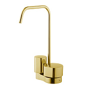 Fima Carlo Frattini So Смеситель для раковины, с донным клапаном, излив 13,5 см, цвет: gold F3171AOR