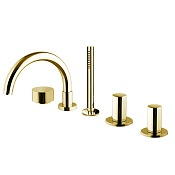 Fima Carlo Frattini So Смеситель на борт ванны с ручным душем, цвет: gold F3174OR