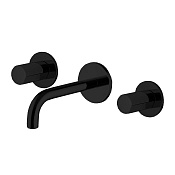 Fima Carlo Frattini So Смеситель для раковины встраиваемый, без ручки, излив 15 см, цвет: black matt F3191/5NS