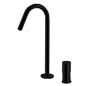 Fima Carlo Frattini Spillo Tech Смеситель для раковины высокий, 2 отверстия с д/к, цвет: black matt F3271TNCXNS