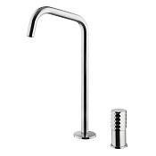 Fima Carlo Frattini Spillo Tech Смеситель для раковины на 2 отвер с д/к, излив 16 см, цвет: chrome F3271TNDXCR