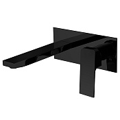 Fima Carlo Frattini Fit Смеситель для раковины встраиваемый, излив 20 см, цвет: black matt F3391WLX5NS