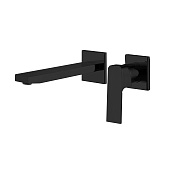 Fima Carlo Frattini Fit Смеситель для раковины встраиваемый, излив 15 см, цвет: black matt F3391WX8NS