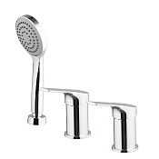 Fima Carlo Frattini Serie 4 Смеситель на борт ванны с ручным душем, без излива, цвет: chrome F3784/1NCR