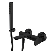 Fima Carlo Frattini Flo' Смеситель для душа с душевым комплектом, цвет: black matt F3804NS