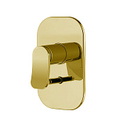 Fima Carlo Frattini Flo' Смеситель для душа встраиваемый, внешняя часть, 2 потребителя, цвет: gold F3809X2OR