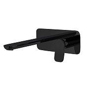 Fima Carlo Frattini Flo' Смеситель для раковины встраиваемый, излив 20 см, цвет: black matt F3821WLX5NS