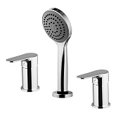 Fima Carlo Frattini Serie 22 Смеситель на борт ванны с ручным душем, без излива, цвет: chrome F3844/1NCR