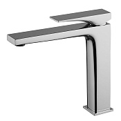 Fima Carlo Frattini Zeta Смеситель для раковины без донного клапана, излив 16,5 см, цвет: chrome F3961LNCR.1