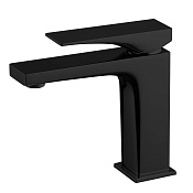Fima Carlo Frattini Zeta Смеситель для раковины без донного клапана, излив 11,6 см, цвет: black matt F3961NNS.1