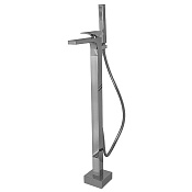 Fima Carlo Frattini Zeta Смеситель для ванны напольный с душем, излив 82,60 см, цвет: chrome F3964/4NCR