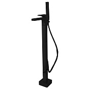 Fima Carlo Frattini Zeta Смеситель для ванны напольный, высота излива 82,60 см, цвет: black matt F3964/4NNS