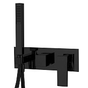 Fima Carlo Frattini Zeta Смеситель для душа встраиваемый, 2 потребителя, цвет: black matt F3989WX2NS