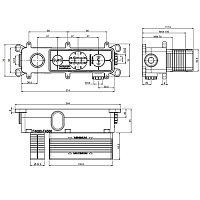 Fima Carlo Frattini Внутренняя часть встраиваемого смесителя для раковины, 1 потребитель F4090