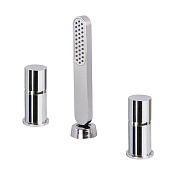 Fima Carlo Frattini Nomos Go Смеситель на борт ванны с ручным душем, без излива, цвет: chrome F4174/1NCR