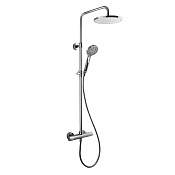 Fima Carlo Frattini Wellness Душевая стойка: термостат, верхний и ручной душ, цвет: chrome F4885/RP259CR