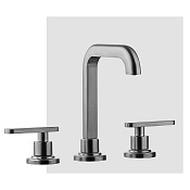 Fima Carlo Frattini Park Lane Смеситель для раковины, на 3 отверстия, д/к, излив 15 см, цвет: chrome F1301CR