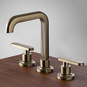 Fima Carlo Frattini Park Lane Смеситель для раковины, на 3 отвер, д/к, излив 15 см, цвет: champagne F1311HL