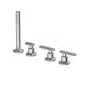 Fima Carlo Frattini Park Lane Смеситель на борт ванны с ручным душем, без излива, цвет: chrome F1324/1CR