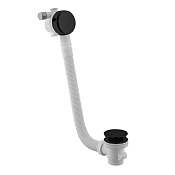 Fima Carlo Frattini Complementi Слив-перелив для ванны, с наполнением, click clack, цвет: black matt F2003ERNS