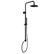 Fima Carlo Frattini Wellness Душевая стойка: без смесит, с верхним и ручным душем, цвет: black matt F2120LNS