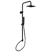 Fima Carlo Frattini Wellness Душевая стойка: без смесит, с верхним и ручным душем, цвет: black matt F2200LNS