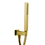 Fima Carlo Frattini Wellness Душевой гарнитур: лейка 1 вид струи, держатель, шланг, цвет: gold F2438/2NOTOR