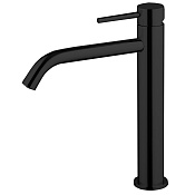 Fima Carlo Frattini Spillo Up Смеситель для раковины высокий без д/к, излив 17 см, цвет: black matt F3031LXSNS.1