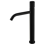 Fima Carlo Frattini Spillo Tech Смеситель для раковины высокий с д/к, излив 17 см, цвет: black matt F3031T/HXSXNS